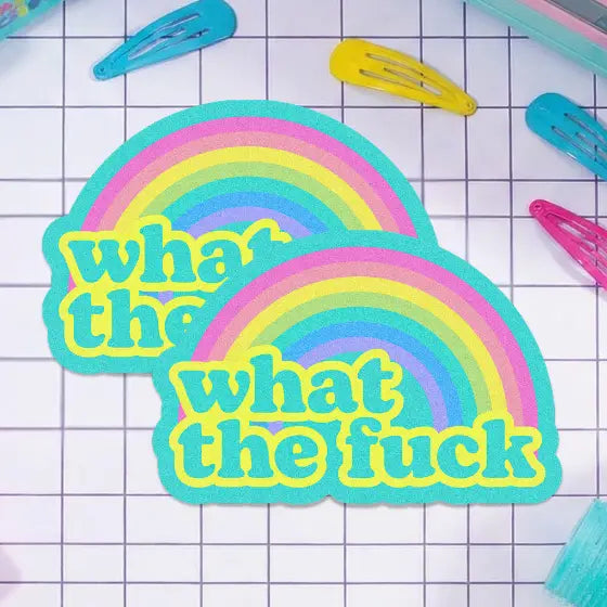 What the Fuck Sticker by Pretty Toxic Stickers