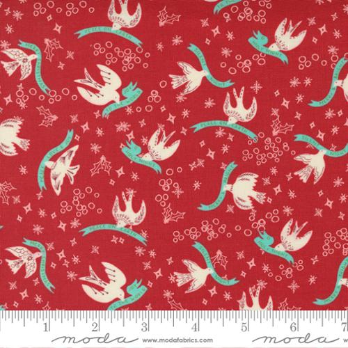 Cheer Merriment Cranberry 45532 13 by Fancy That Design House for Moda
