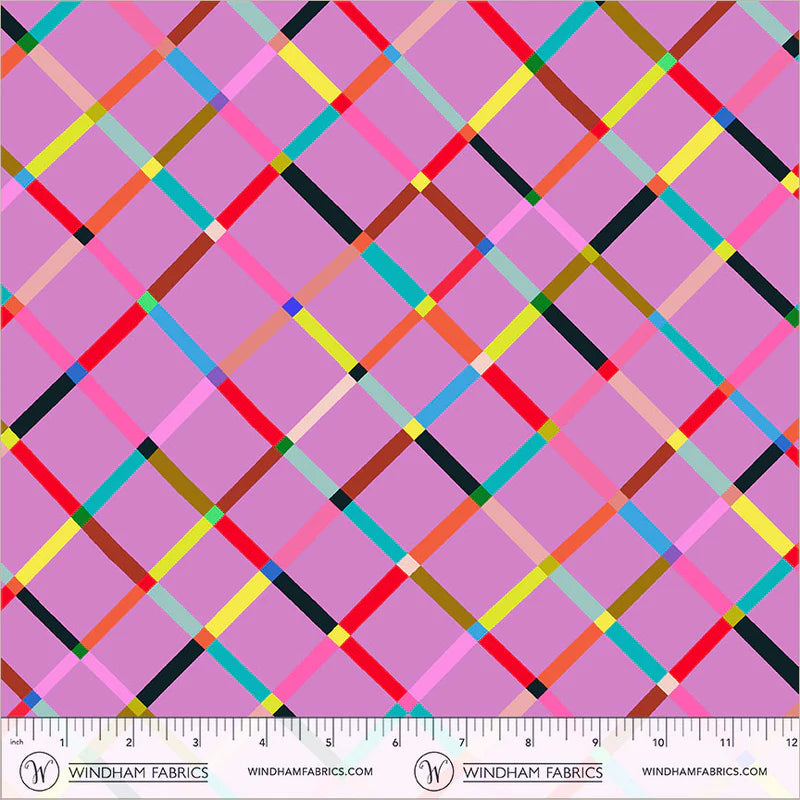 PREORDER: Happy Place - Crossing 55375D-8 Fairy Floss by Annabel Wrigley for Windham Fabrics