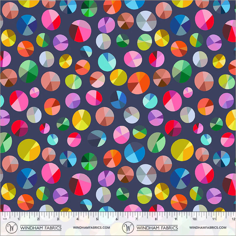 PREORDER: Happy Place - Freewheel 55378D-12 Night Sky by Annabel Wrigley for Windham Fabrics