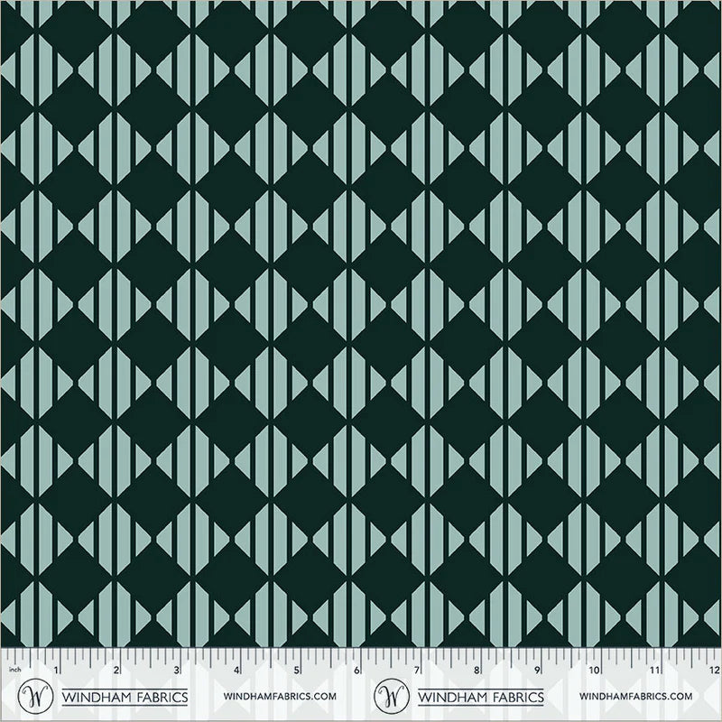 PREORDER: Annabel's Blenders - Checker 55382-12 Mint Ash by Annabel Wrigley for Windham Fabrics