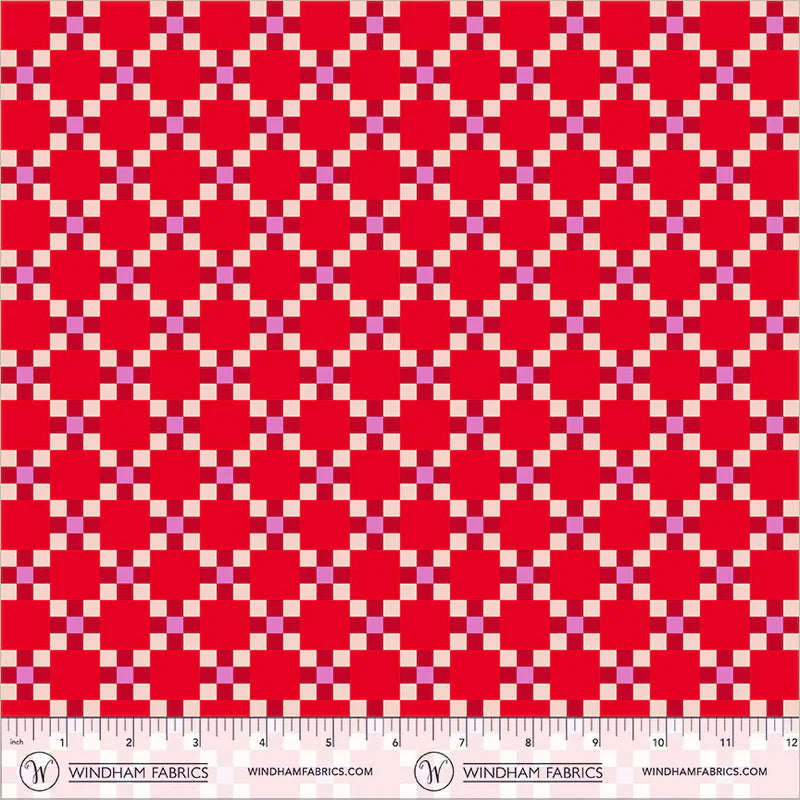 PREORDER: Annabel's Blenders - Picnic 55383-1 Red/Pink by Annabel Wrigley for Windham Fabrics