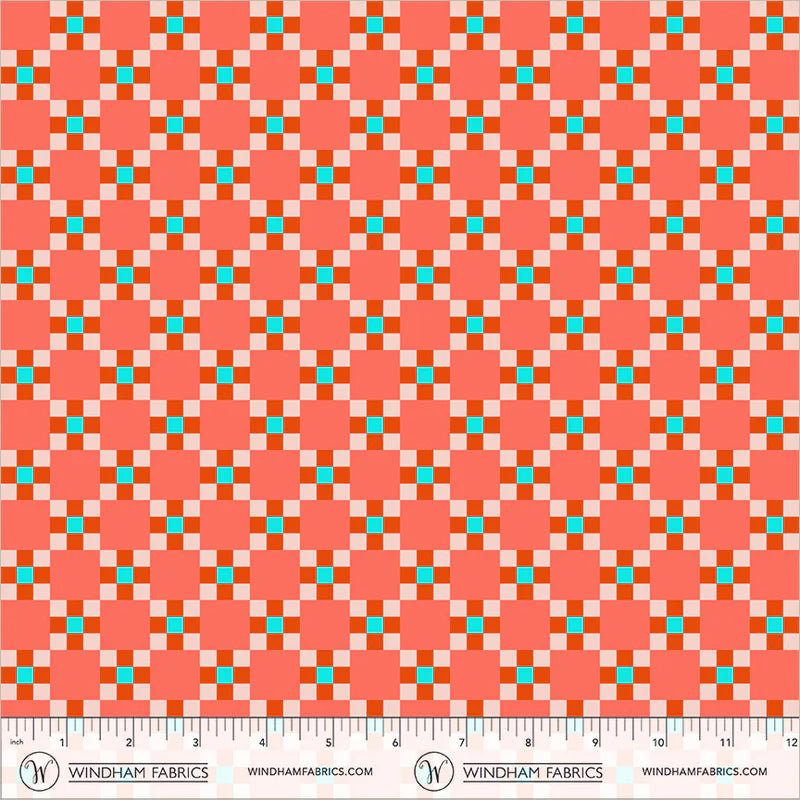 PREORDER: Annabel's Blenders - Picnic 55383-16 Deep Orange by Annabel Wrigley for Windham Fabrics