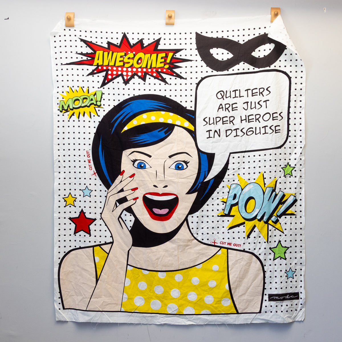 DESTASH: Moda Comic Quilting Super Hero Panel