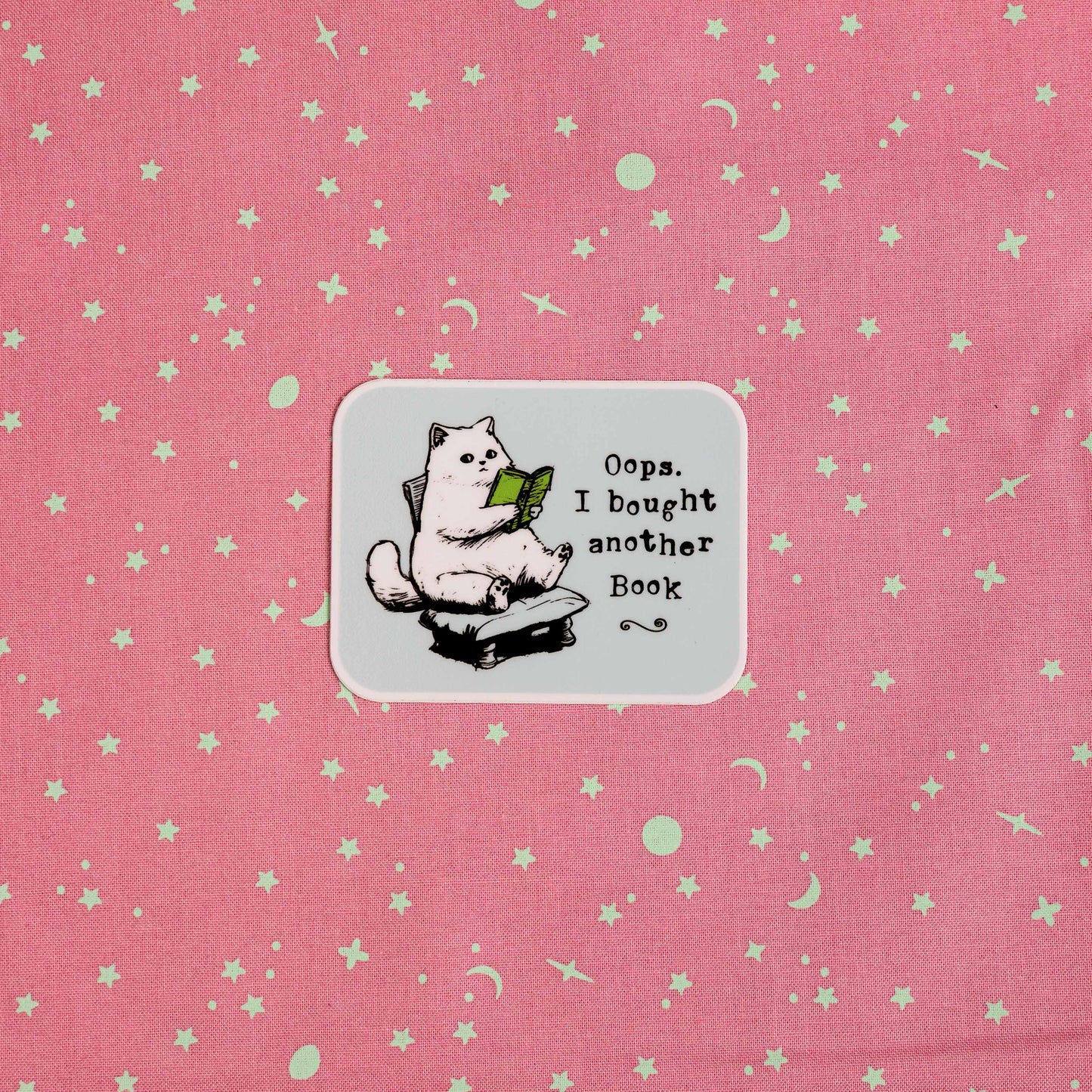 Oops. I Bought Another Book - Sticker by Yarnival Stickers
