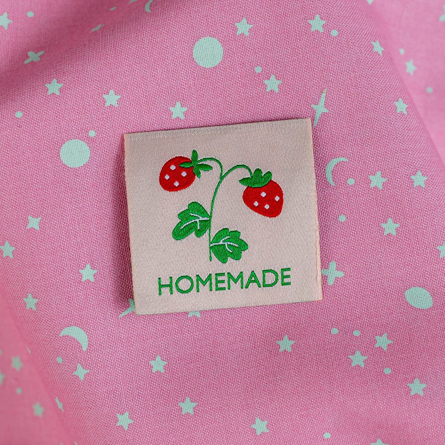 Pink Homemade Woven Labels by Minki Kim
