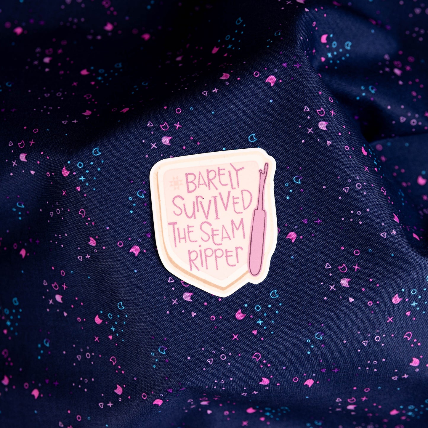 Barely Survived the Seam Ripper - Sticker by Kati Cupcake