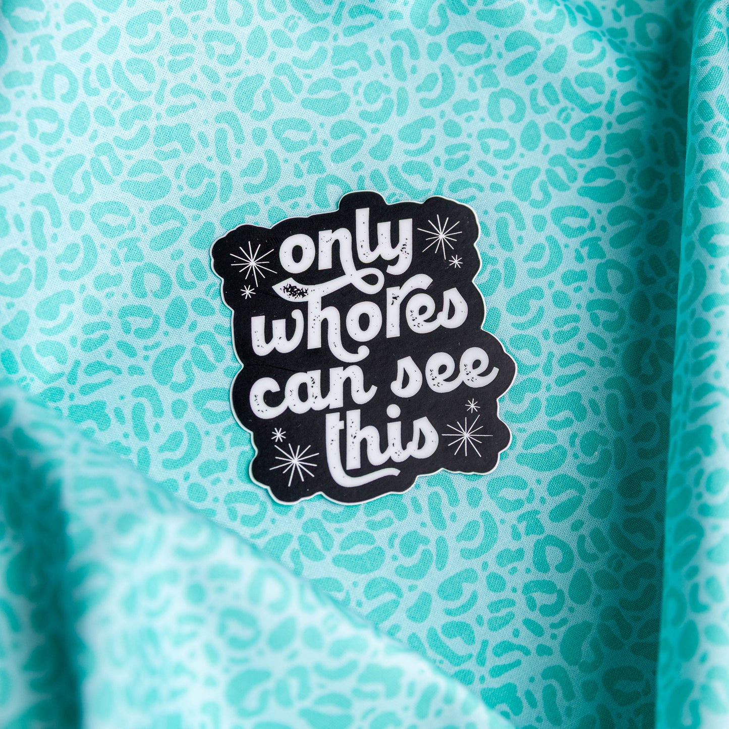 Only Whores Can See This - Sticker by Yarnival Stickers