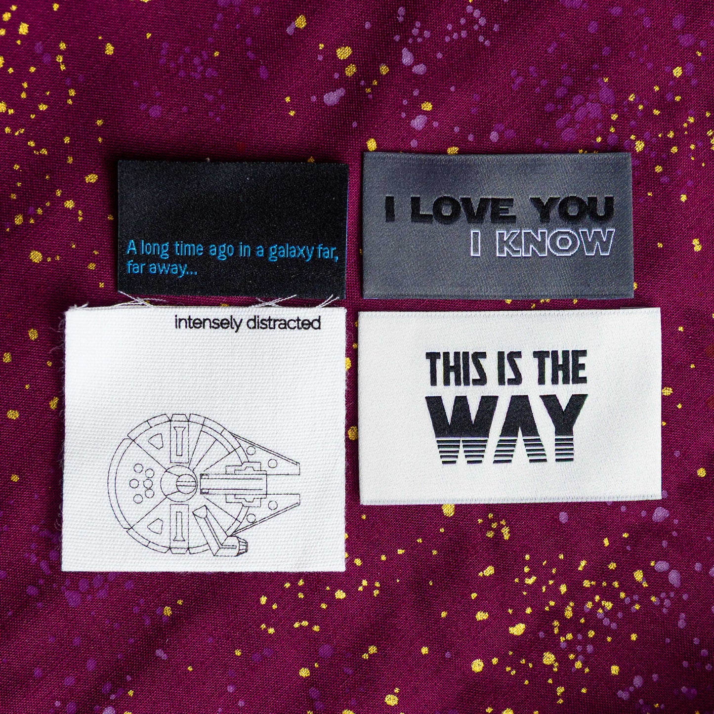 Galaxy Series 1 - Woven Luxe Sew In Label by Intensely Distracted