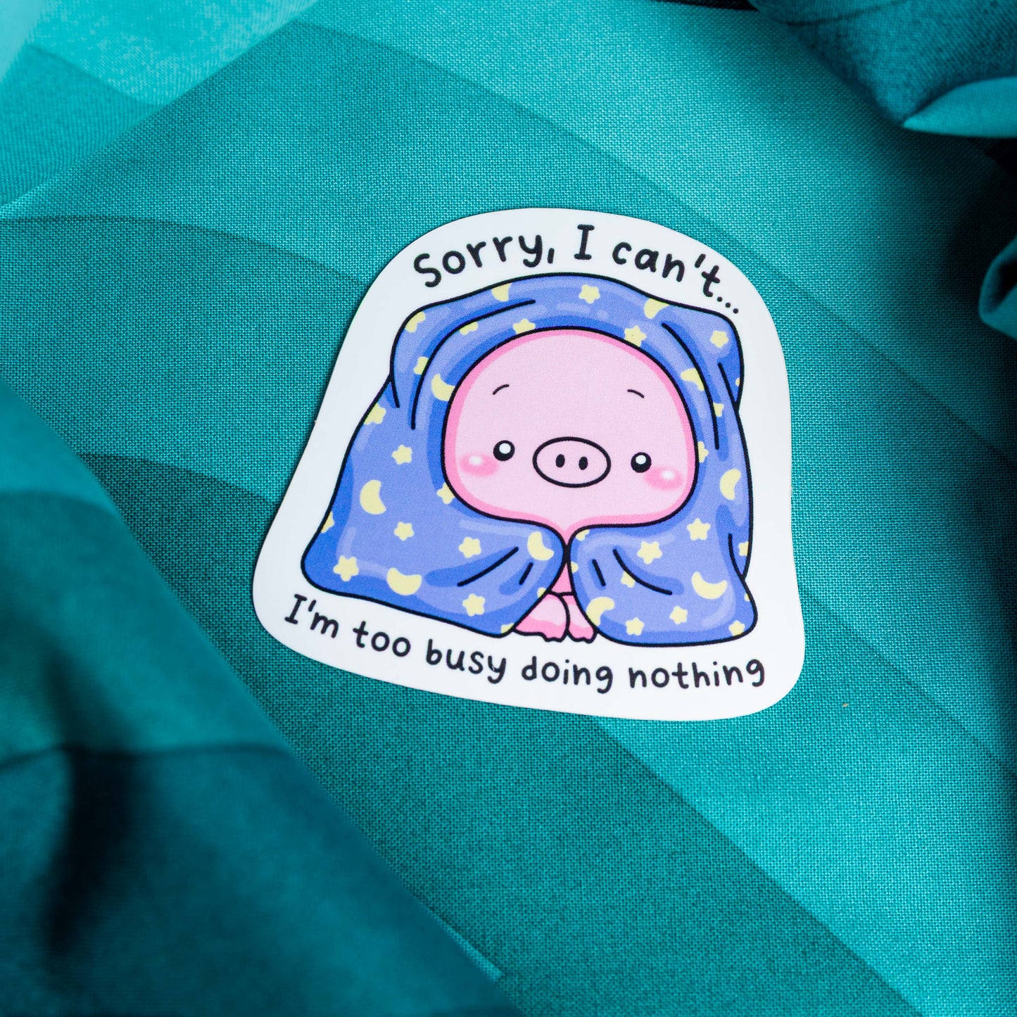 Too Busy Doing Nothing Sticker by Muji Studio