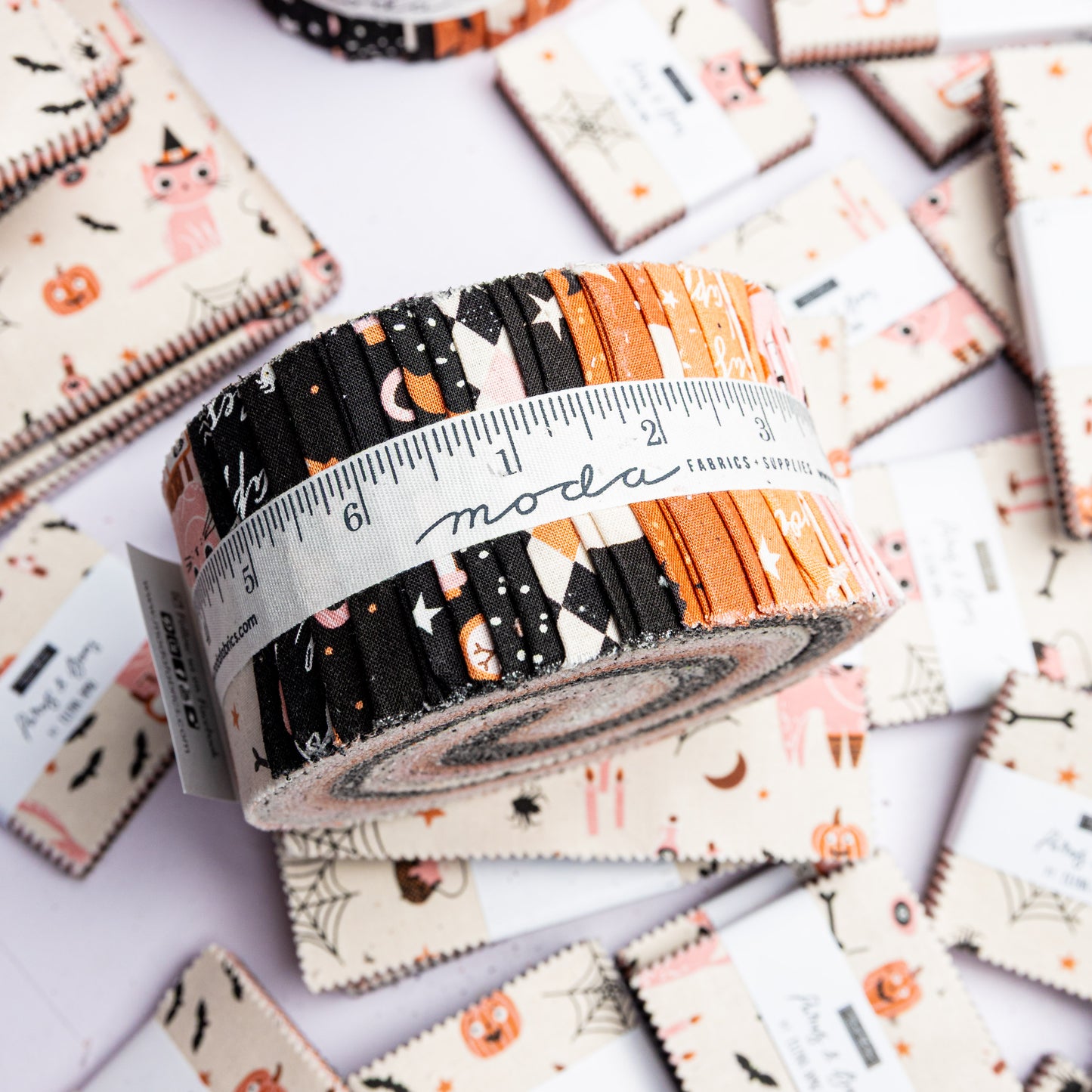 Purrs and Boos Jelly Roll by Elena Amo for Moda