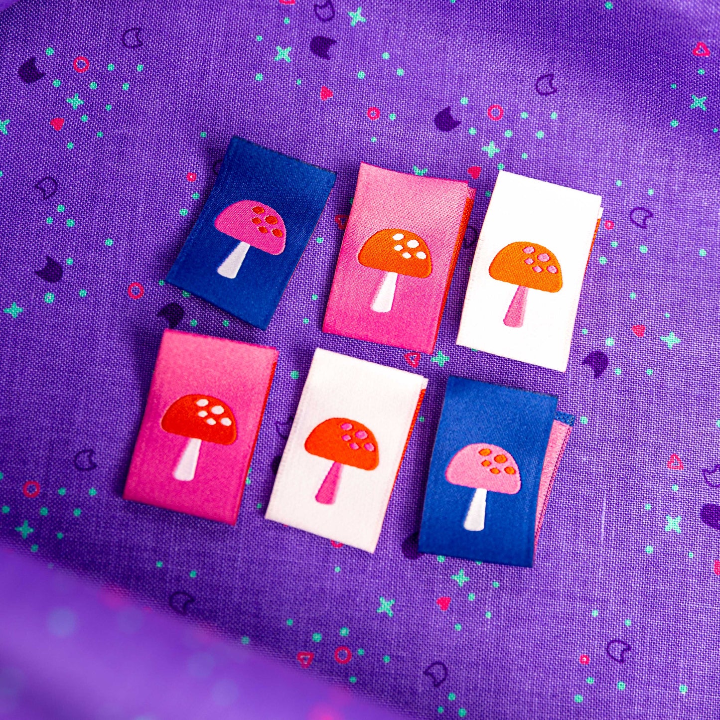 Mushroom Sew In Labels by Knot and Thread