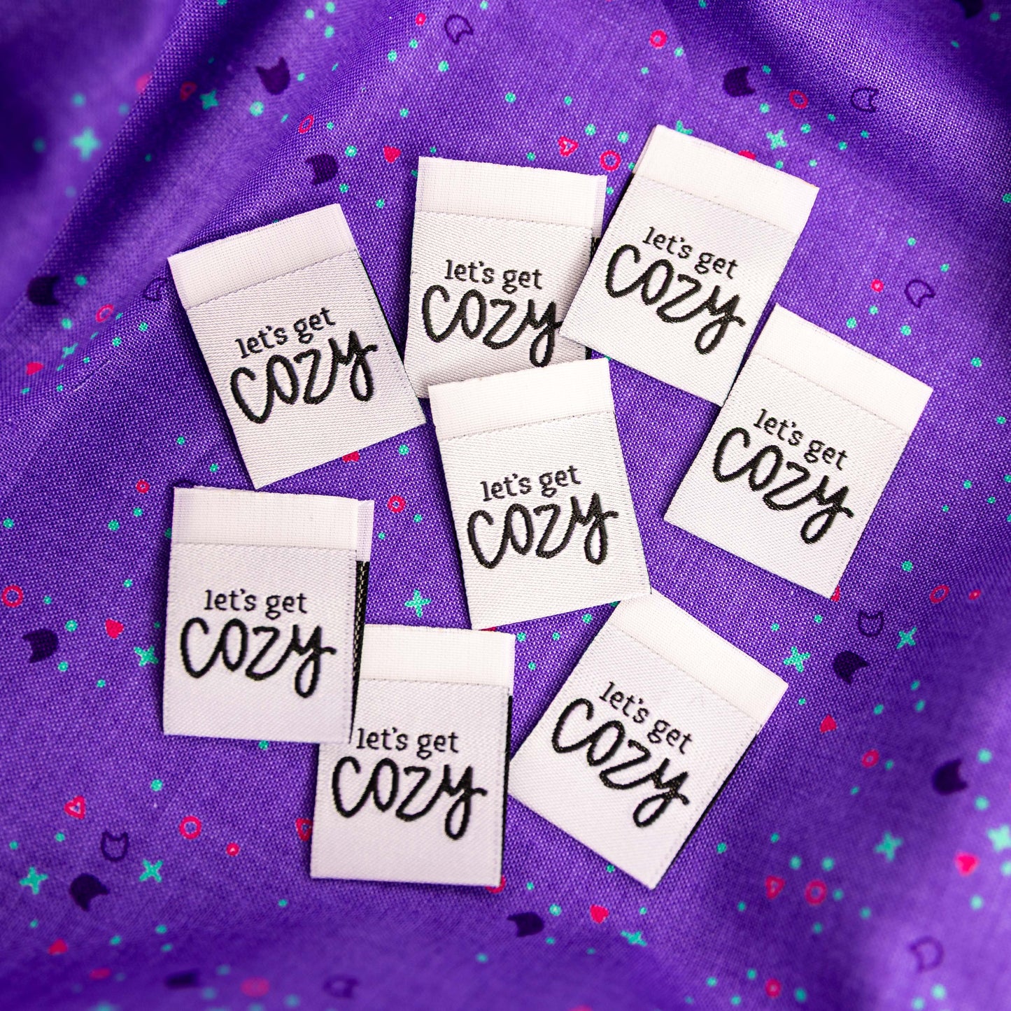 Let's Get Cozy Sew In Labels by Knot and Thread