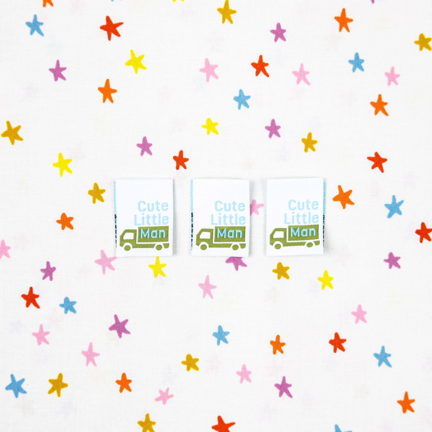 Cute Little Man - Designer Woven Sewing Labels by Kati Cupcake