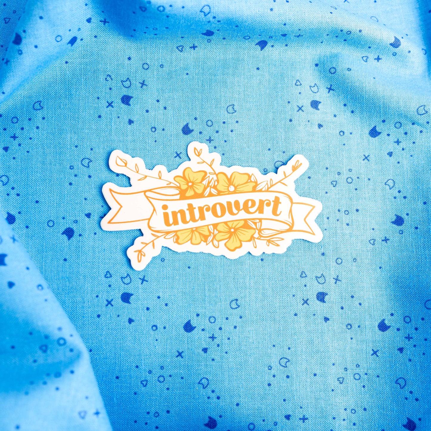 Introvert Sticker by Juju and Moxie