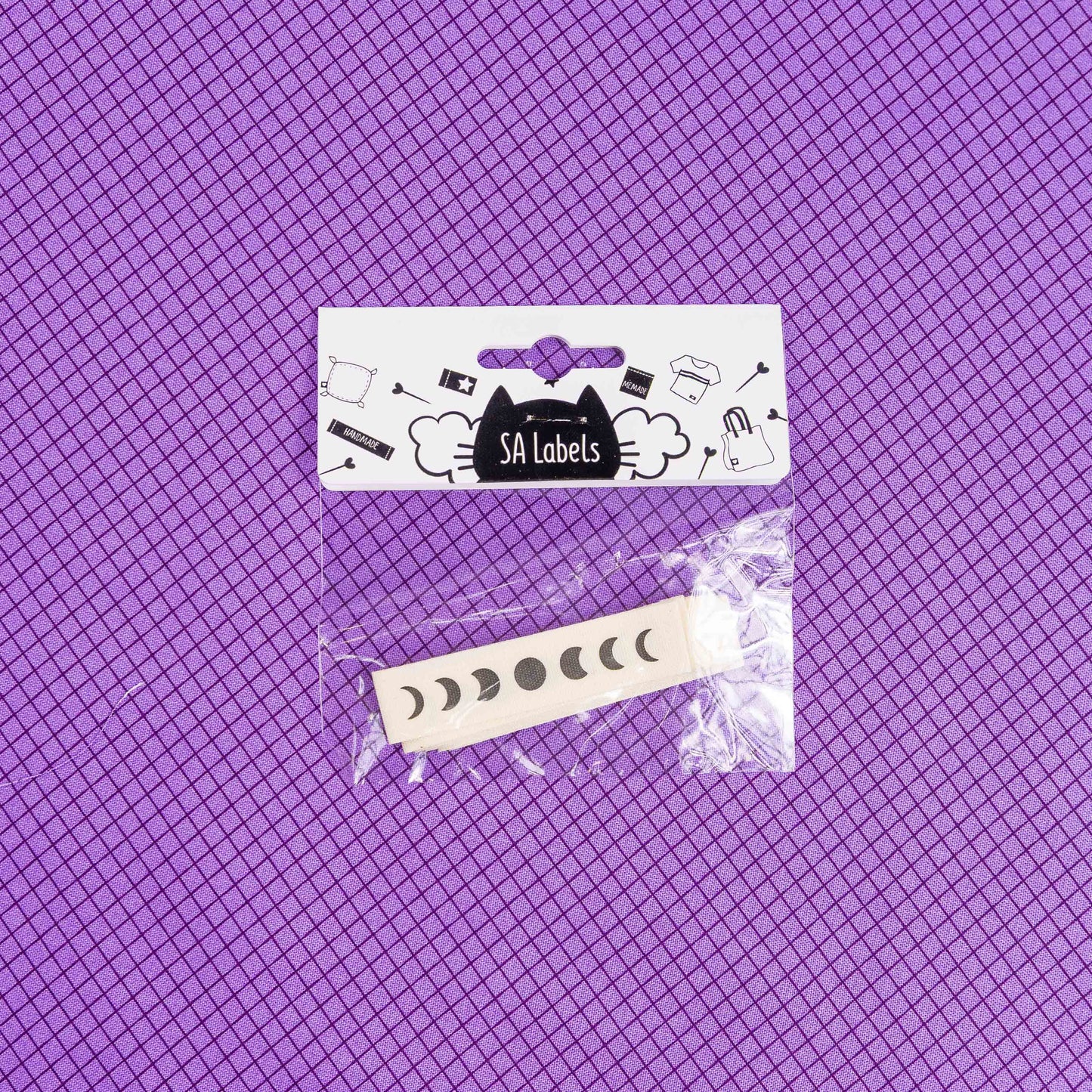 Lunar Phases | Cotton Sew In Labels by Sew Anonymous