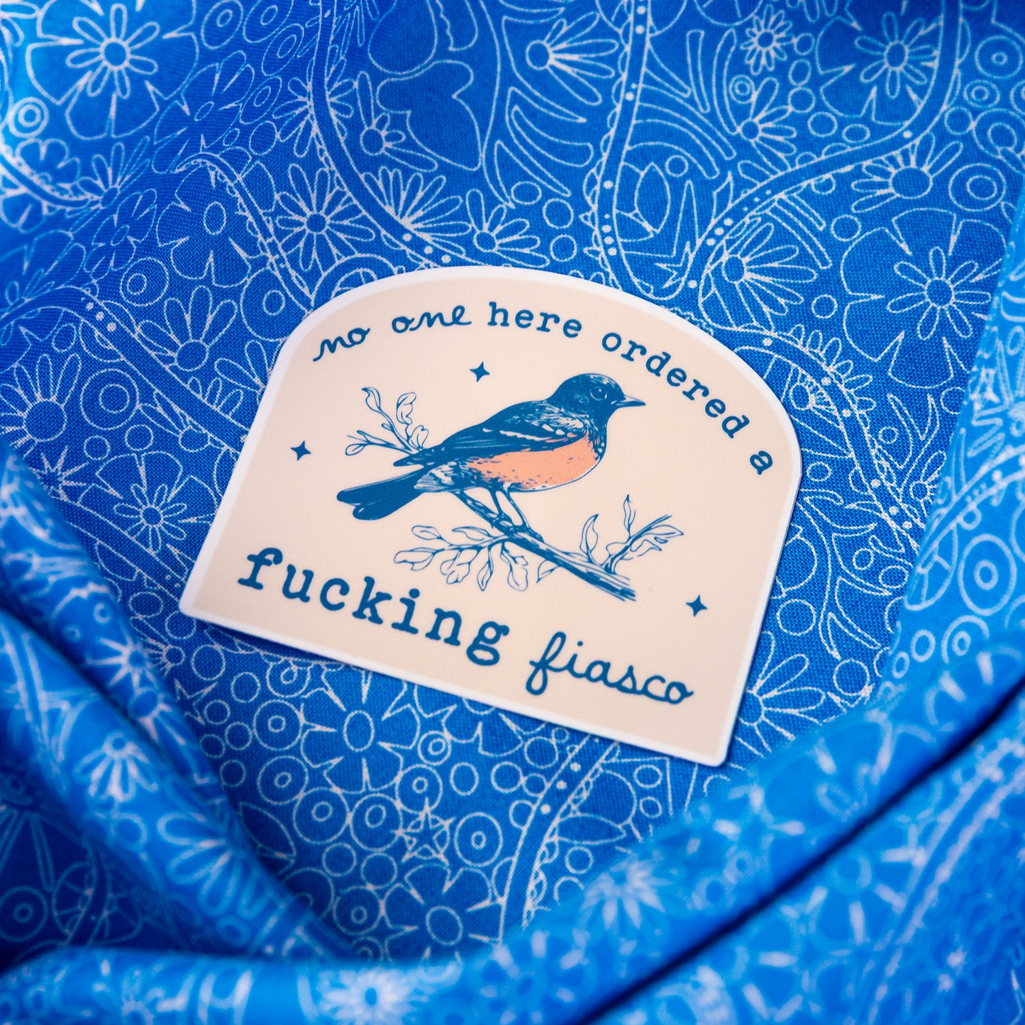 No One Ordered a Fiasco - Sticker by Yarnival Stickers