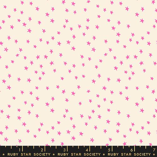 Mini Starry Neon Pink - by Alexia Abegg for Ruby Star Society