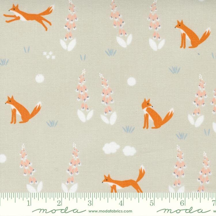 Meander Foxes Cloud 24581 15 by Aneela Hoey for Moda