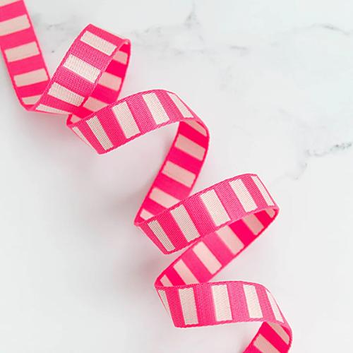 1" Bold Stripe Web Neon P/Off W SSCWEB 18 Webbing by Stitch Supply Co