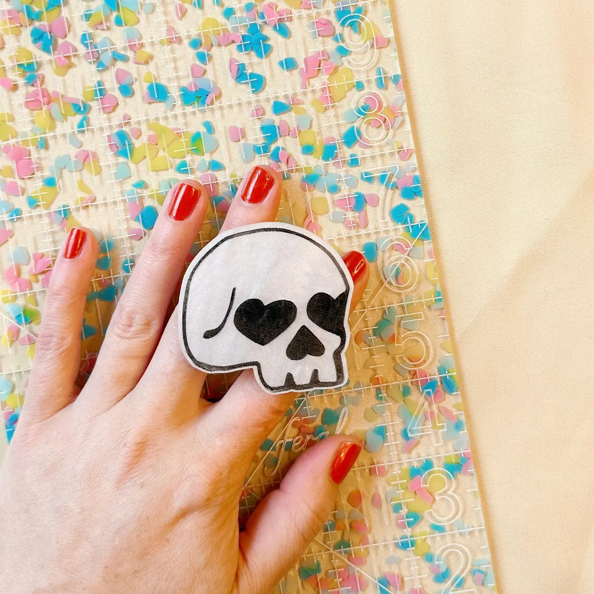 Skull Ruler Handle by Feral Notions