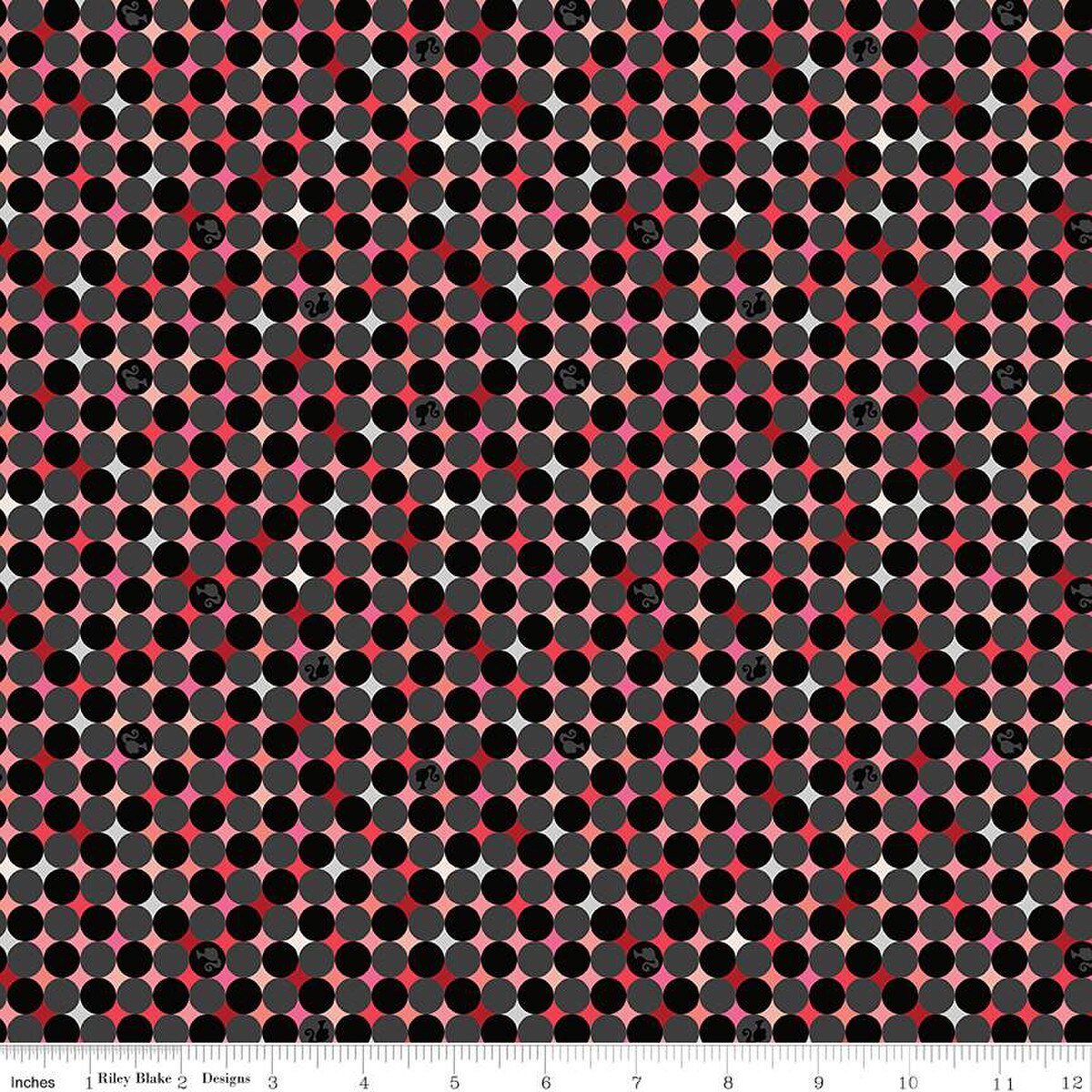 Barbie™ Vintage Sparkle Dots Black - by Riley Blake