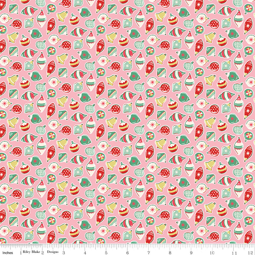 Make Merry Ornaments by Cath Kidston for Riley Blake C19592-Pink