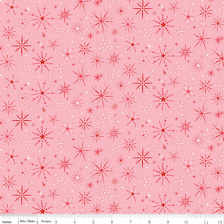 Make Merry Snowburst by Cath Kidston for Riley Blake C19596-Pink