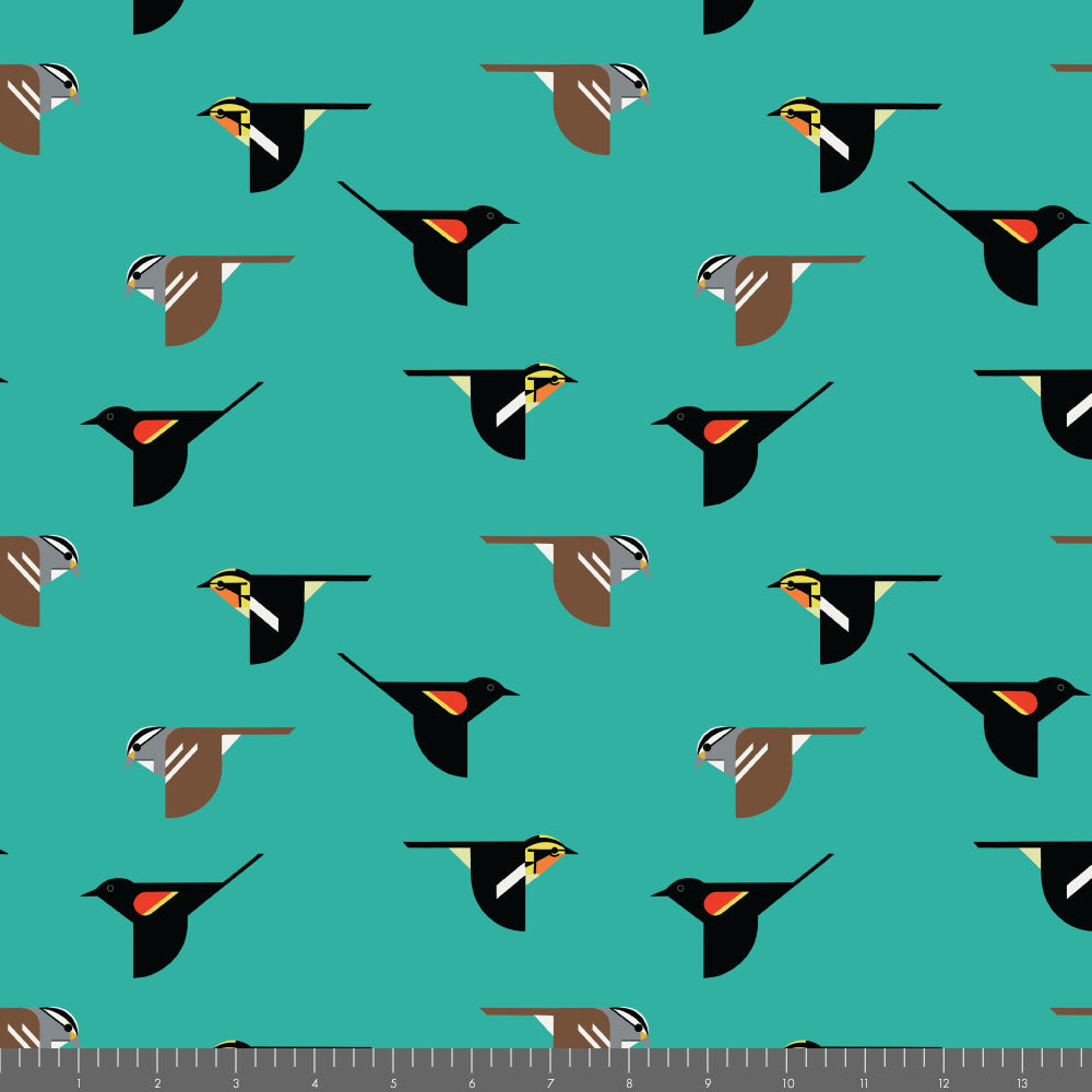 Shaker Lakes Shaker Lakes Flight by Charley Harper for Birch Fabrics CH490