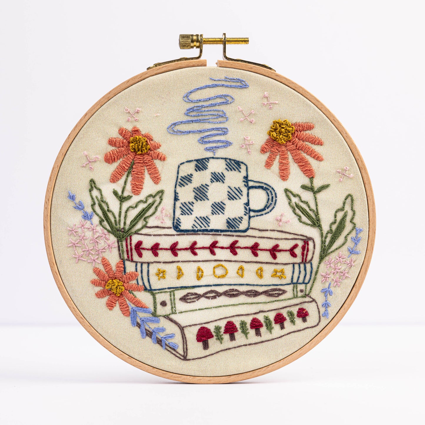 DESTASH: Cute Book Embroidery made by Miss Kate