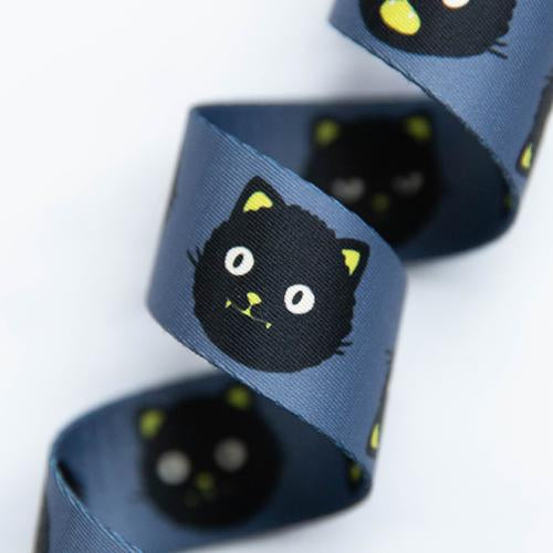 1.5" Snacks Cat Webbing by Sarah Watts for Stitch Supply