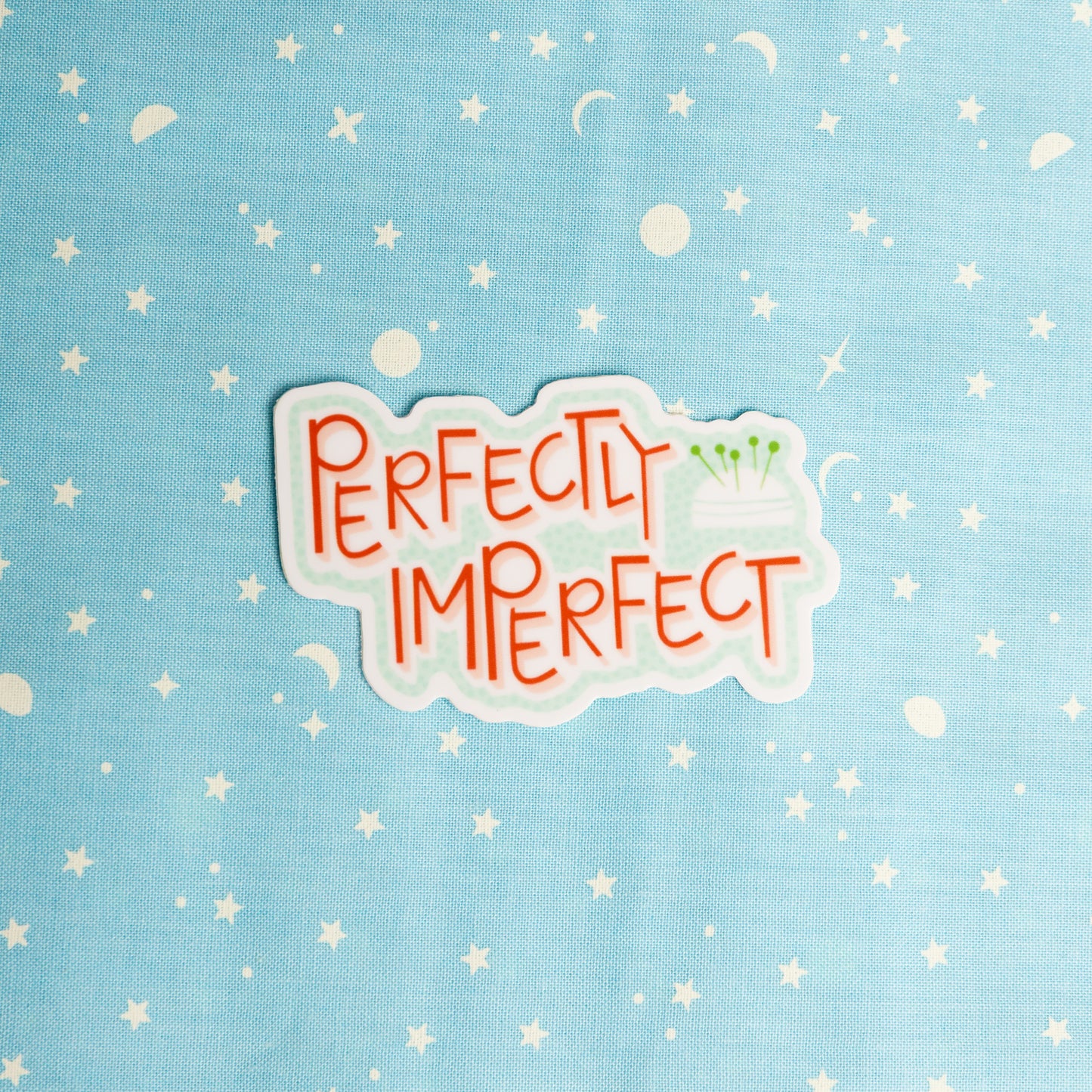 Perfectly Imperfect Sticker by Kati Cupcake