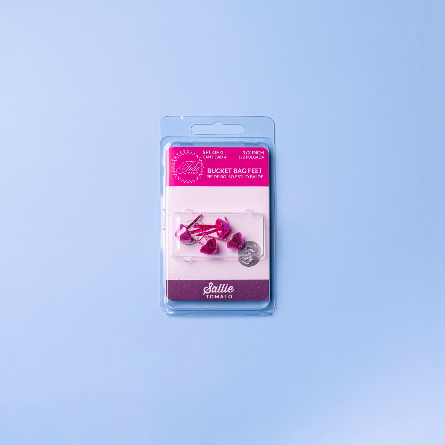 Sallie Tomato x Tula Pink 1/2 Inch Bucket Bag Feet