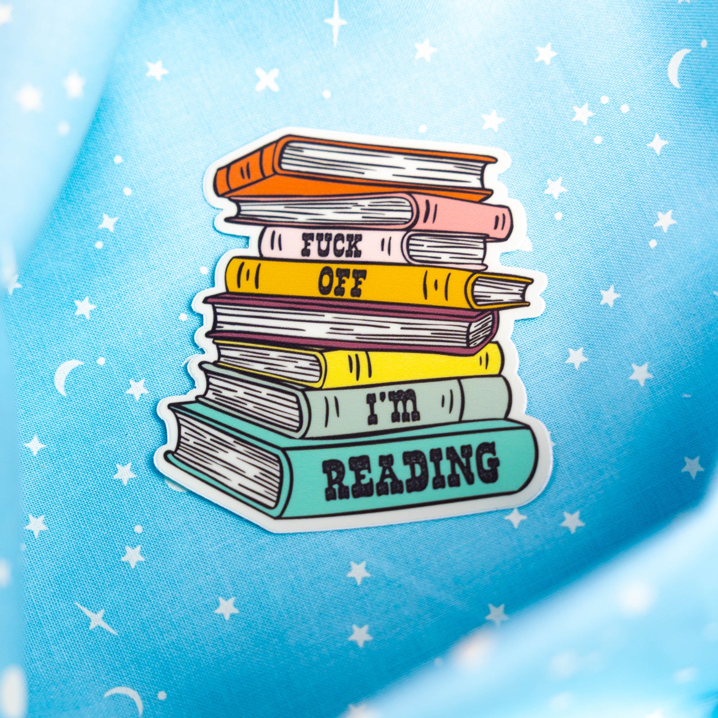 Fuck Off - I'm Reading - Sticker by Yarnival Stickers
