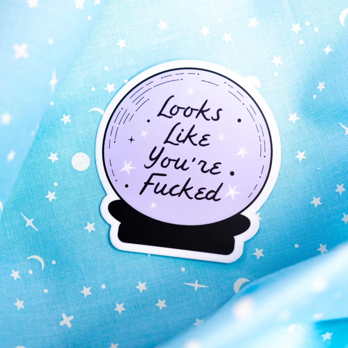 Looks Like You're Fucked - Sticker by Yarnival Stickers