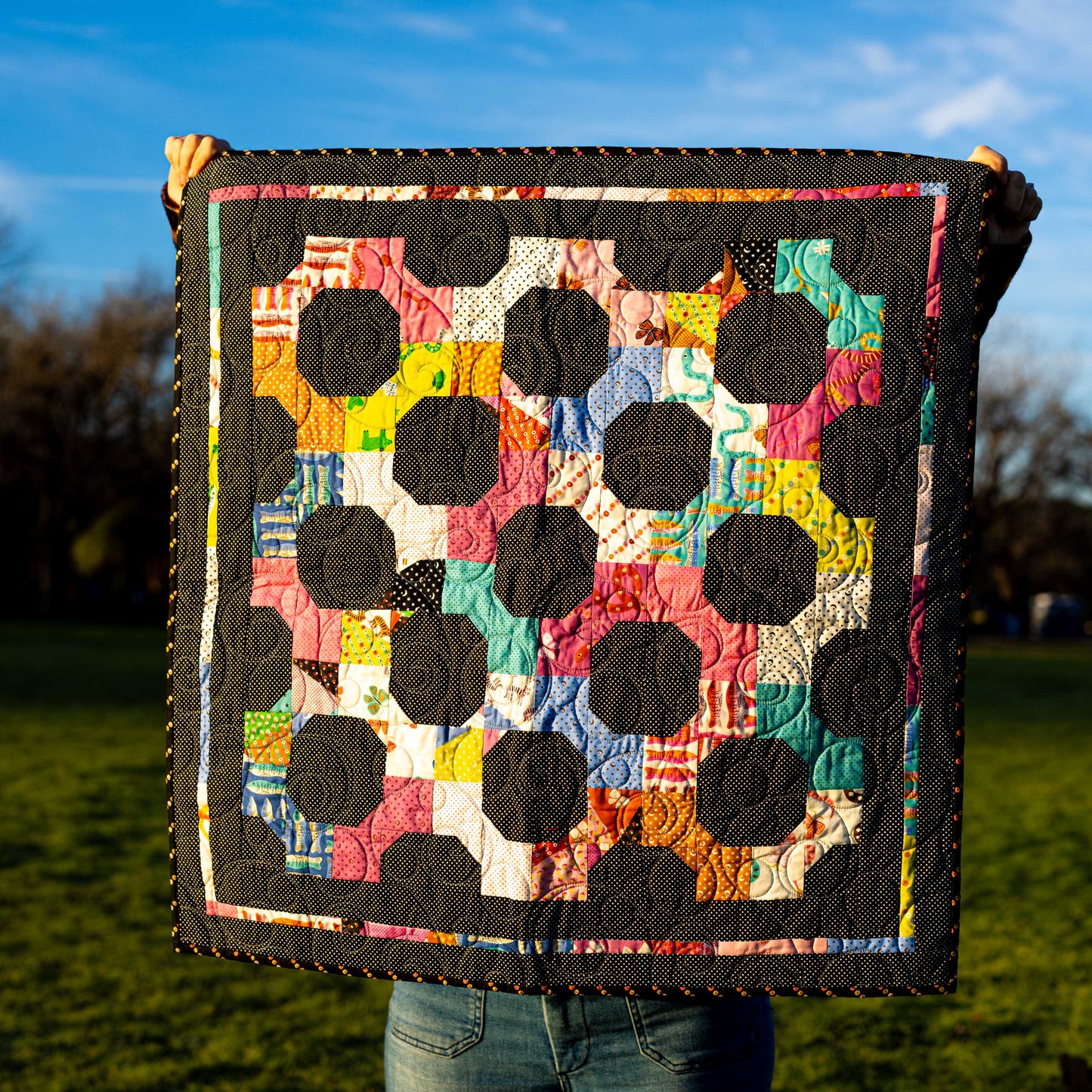 Sample Sale: Pin Dot Finished Mini Quilt