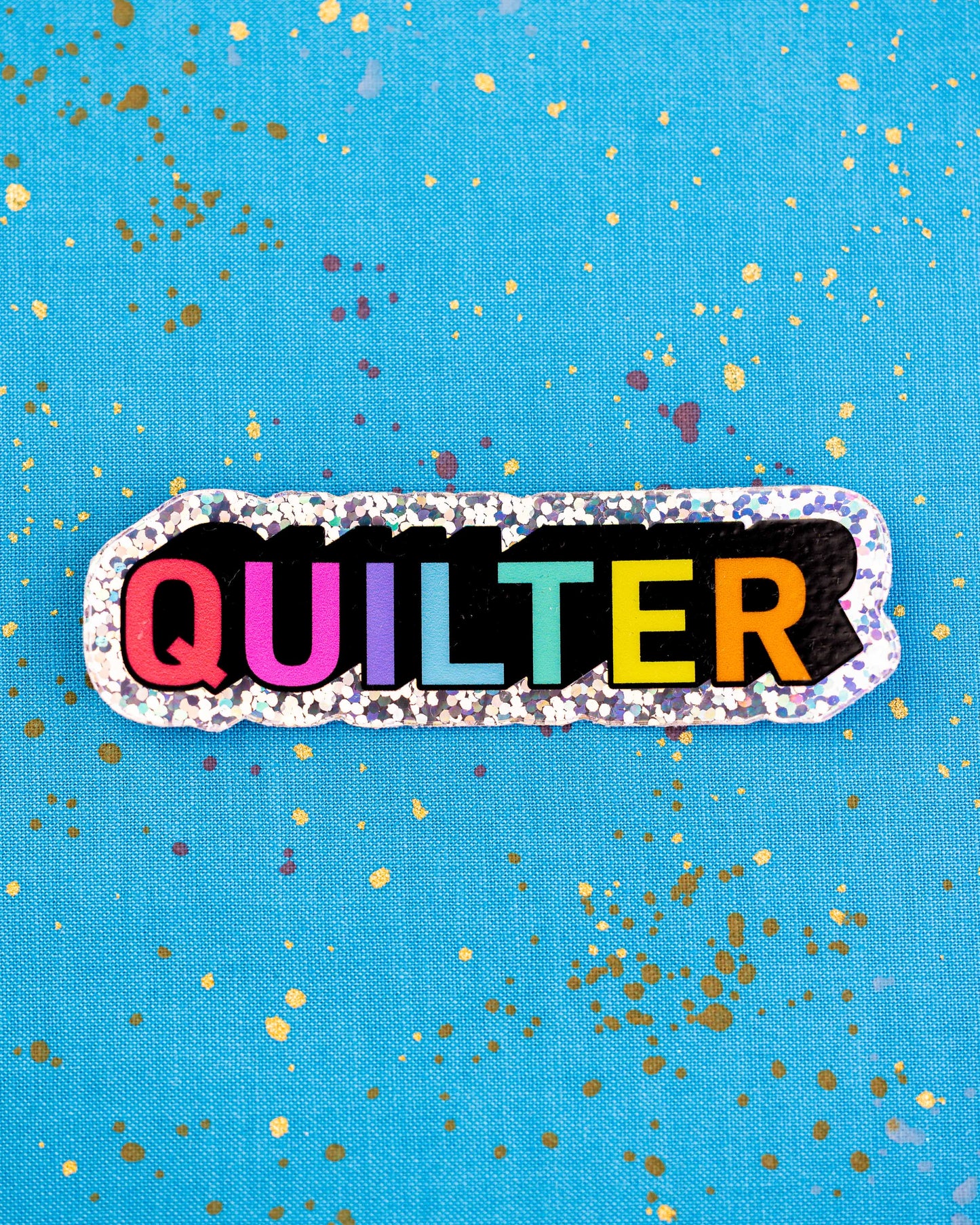 Quilter Holographic Sticker by Corrine Sovey