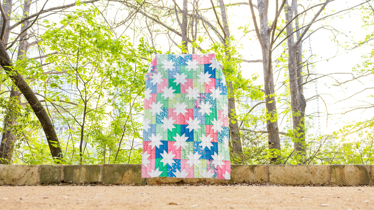 Sample Sale: Preppy Summer Pieced Quilt Top
