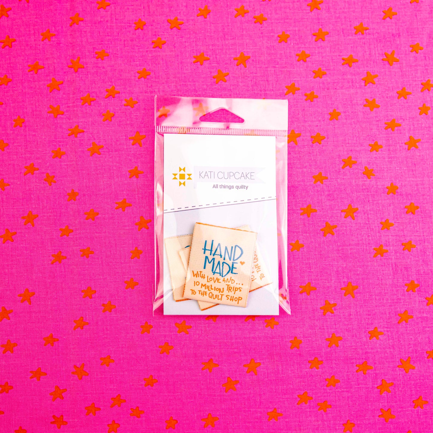 Handmade Ten Milliion Trips Designer Sewing Labels by Kati Cupcake