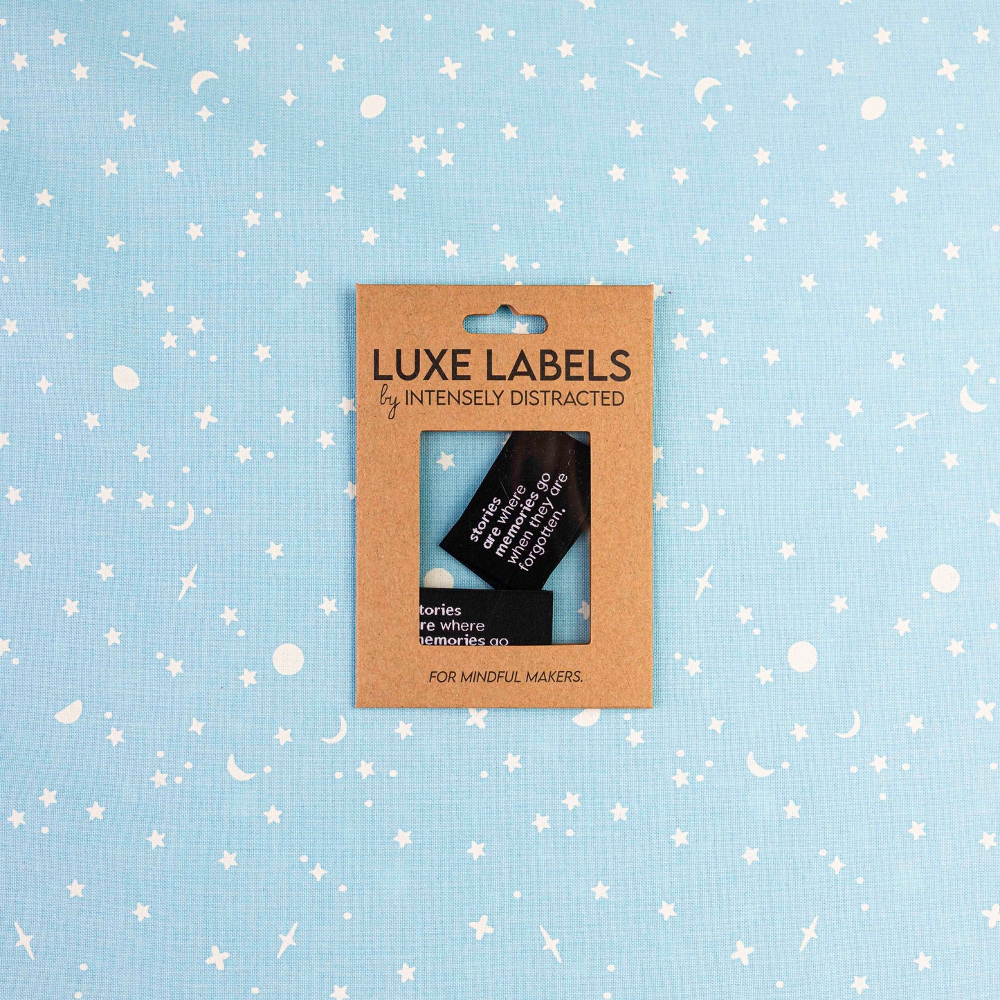 Stories Are Memories - Woven Luxe Sew In Label by Intensely Distracted