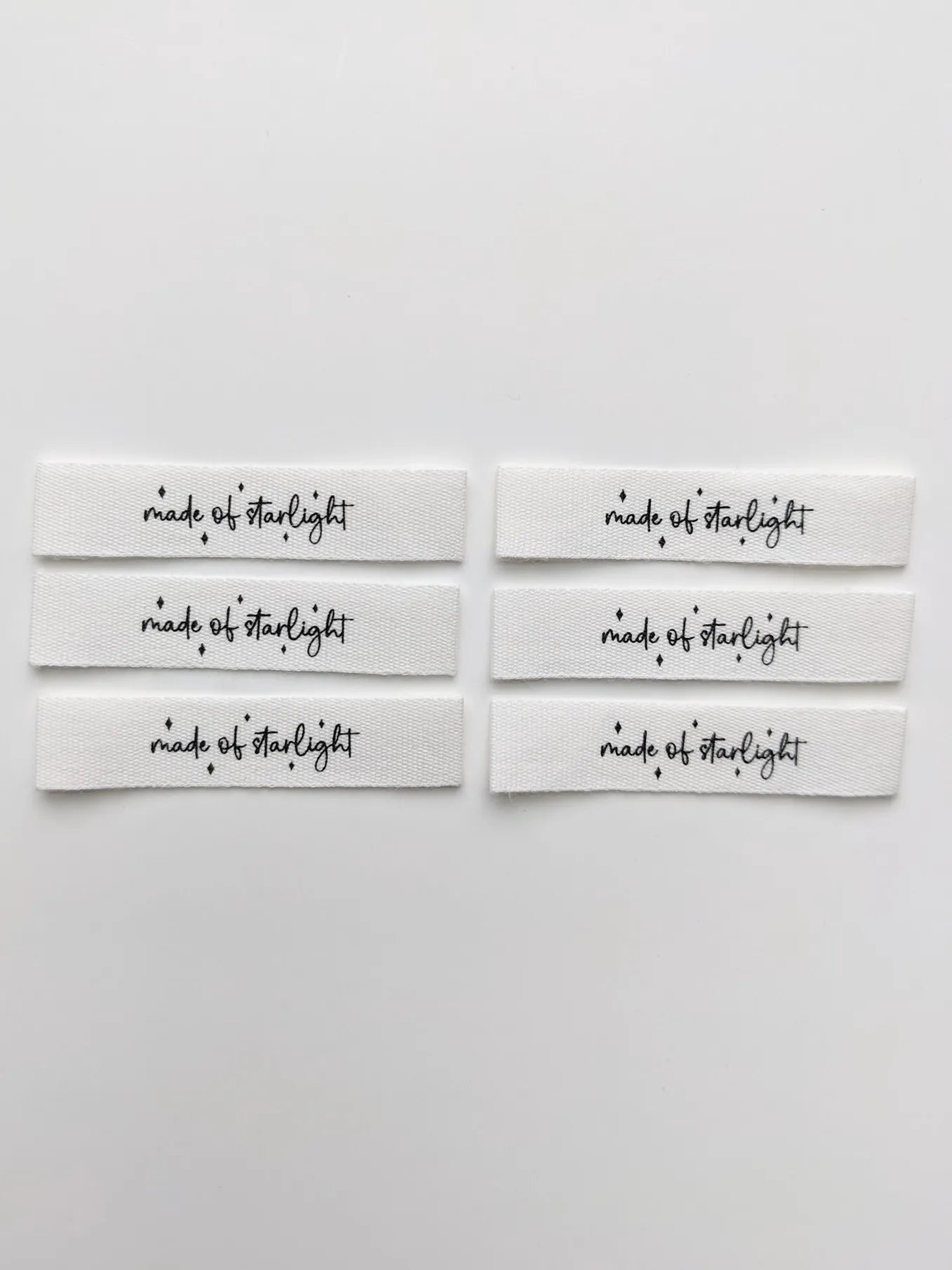Made of Starlight - Cotton Luxe Sew In Label by Intensely Distracted