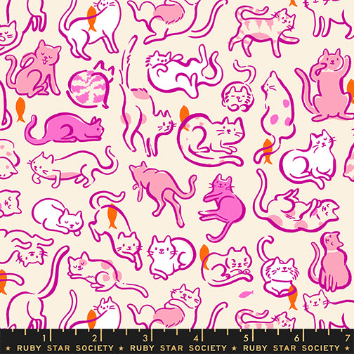 Oops All Cats Berry by Sarah Watts for Ruby Star Society RS2149 13