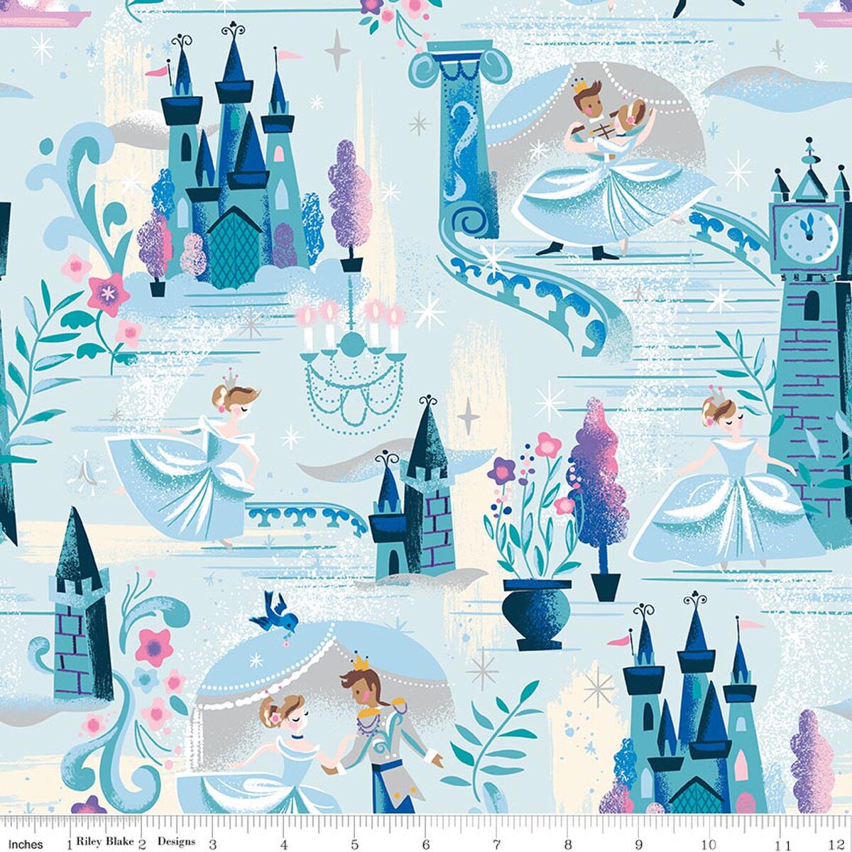 Wishes The Ball Powder Sparkle by Jill Howarth for Riley Blake Designs