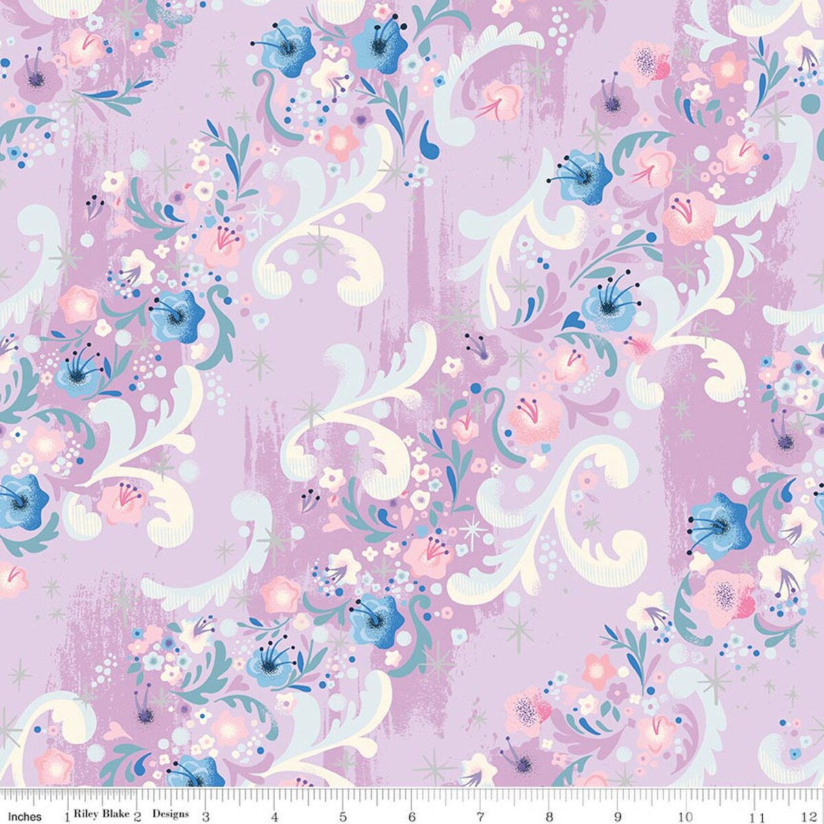 Wishes Cindy's Flowers Vanity Sparkle by Jill Howarth for Riley Blake Designs