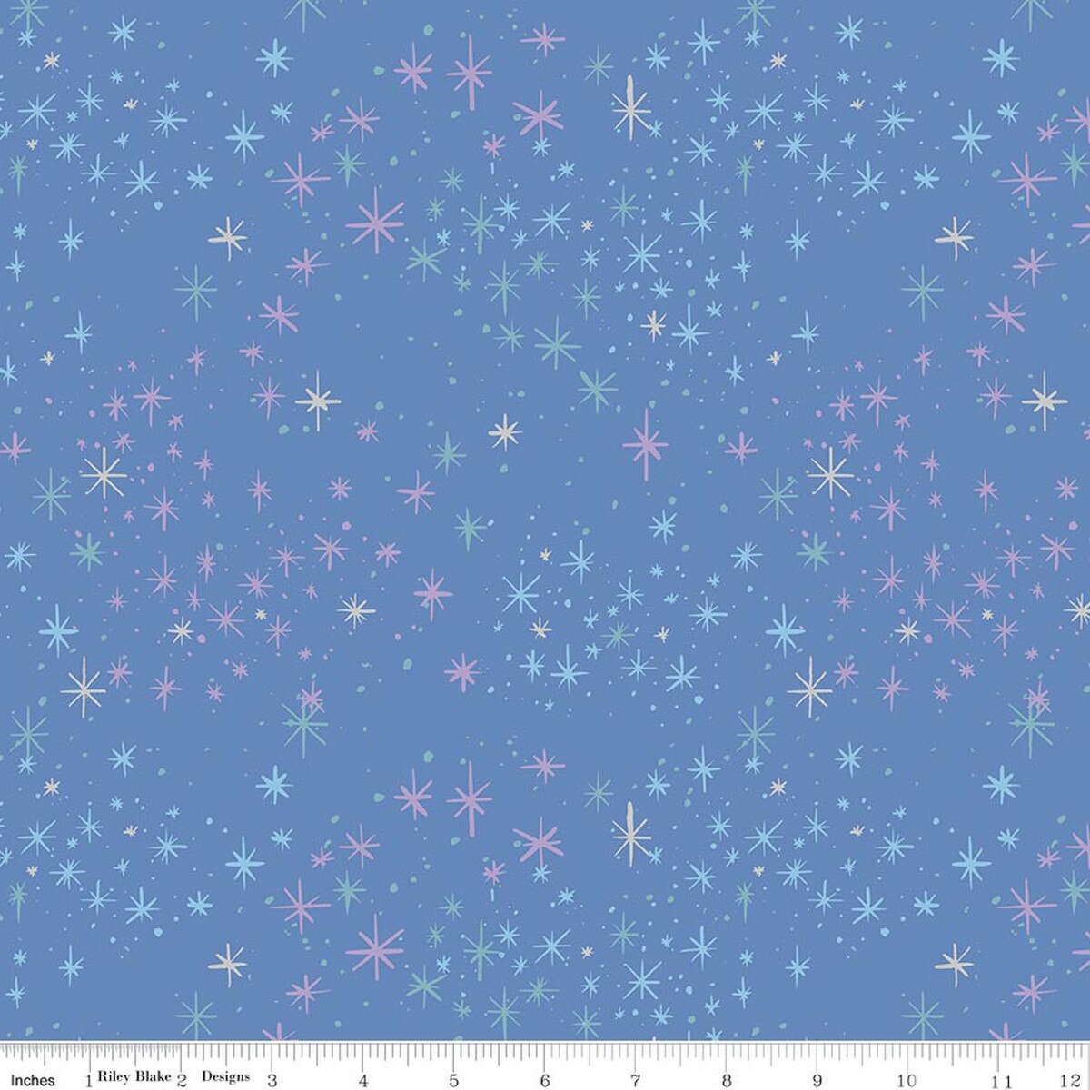 Wishes Magic Periwinkle Sparkle by Jill Howarth for Riley Blake Designs