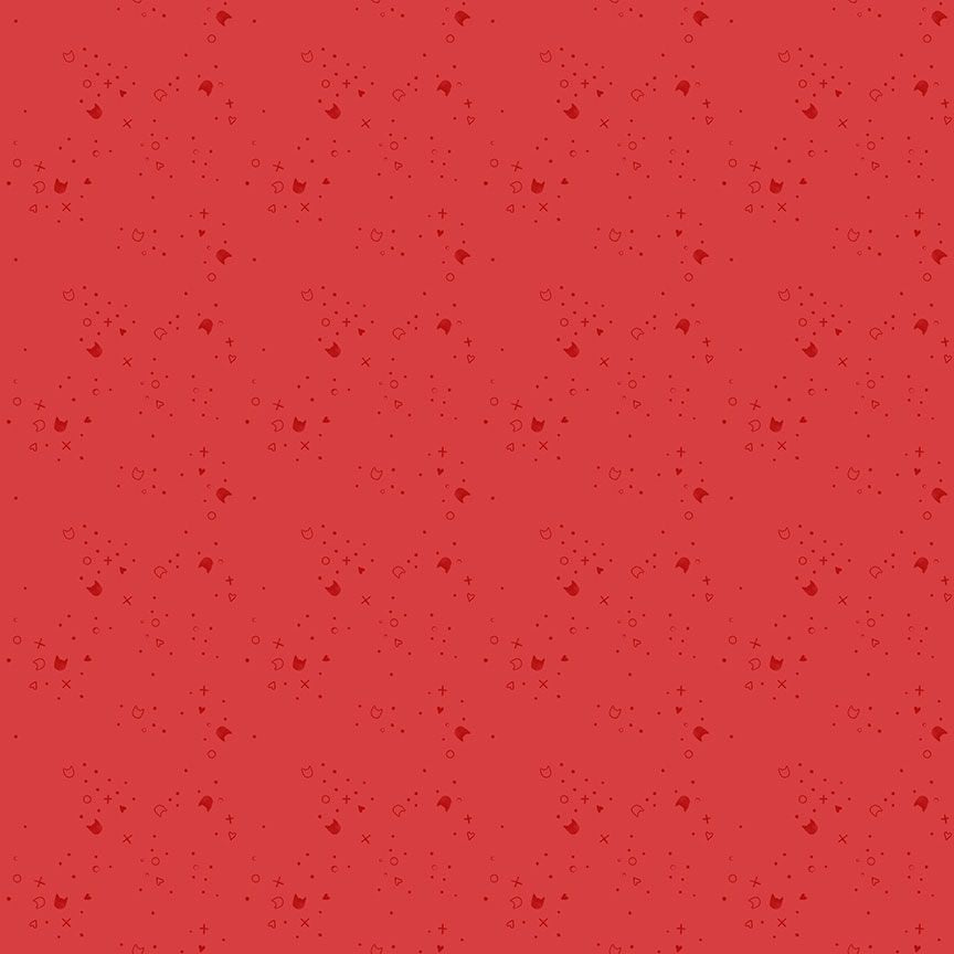 Kitty Litter - Alizarin - by Pammie Jane for Dear Stella