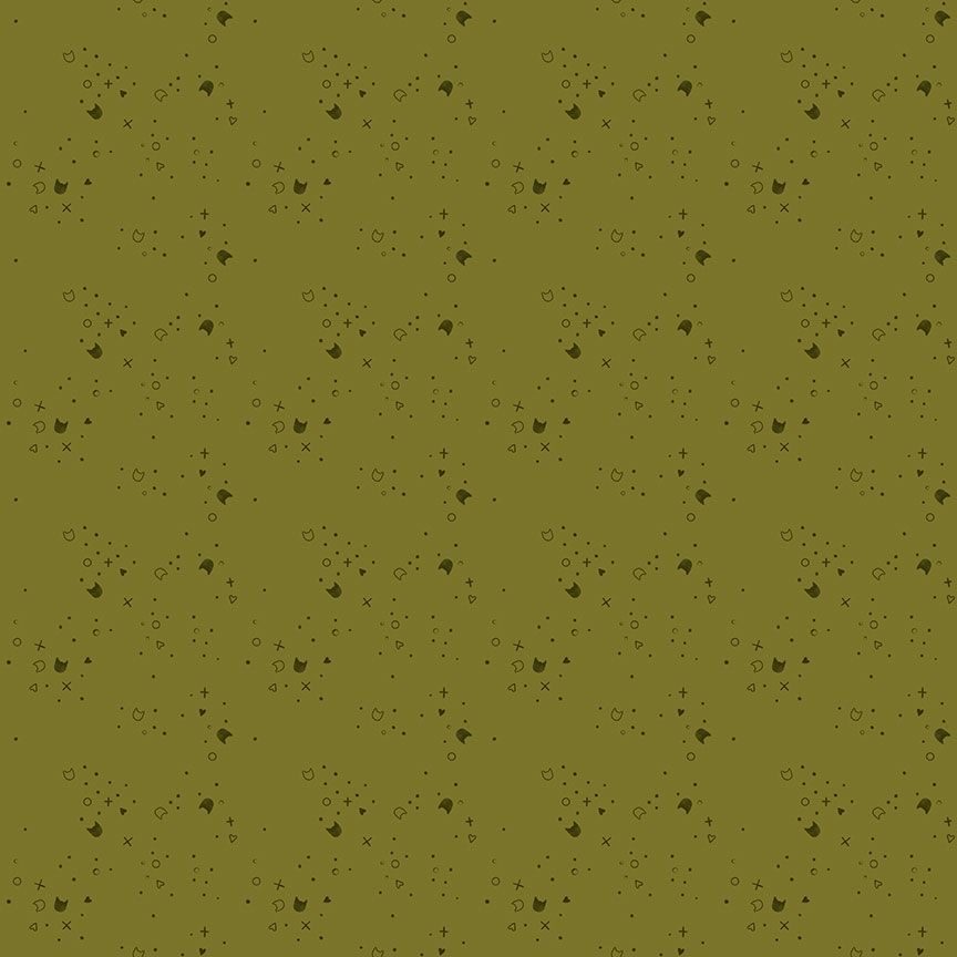 Kitty Litter - Avocado - by Pammie Jane for Dear Stella