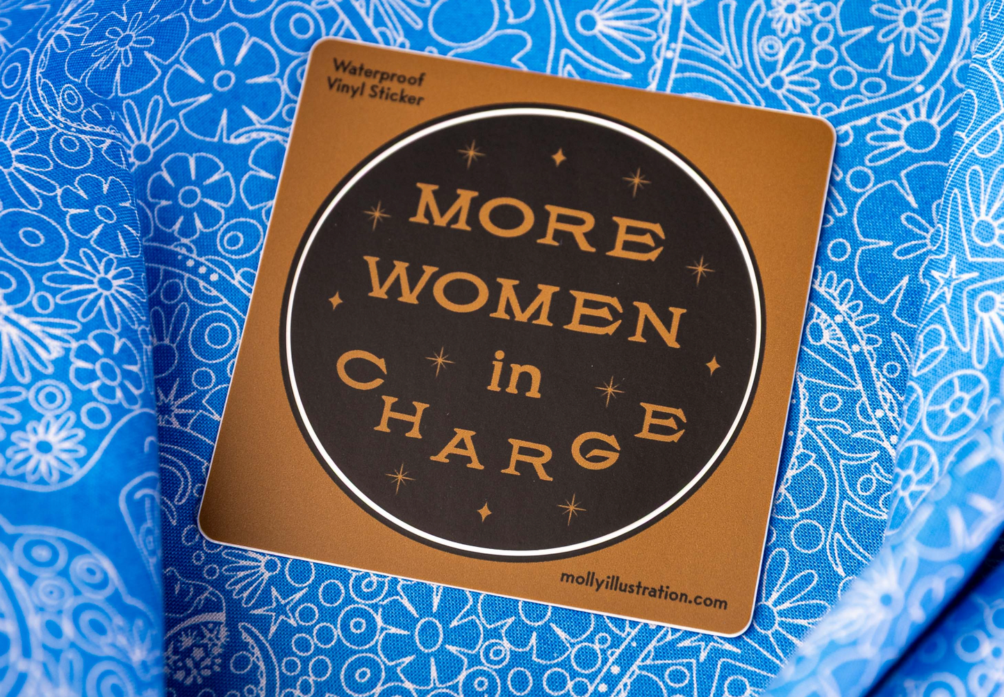 More Women in Charge- Sticker by Molly Illustration Stickers