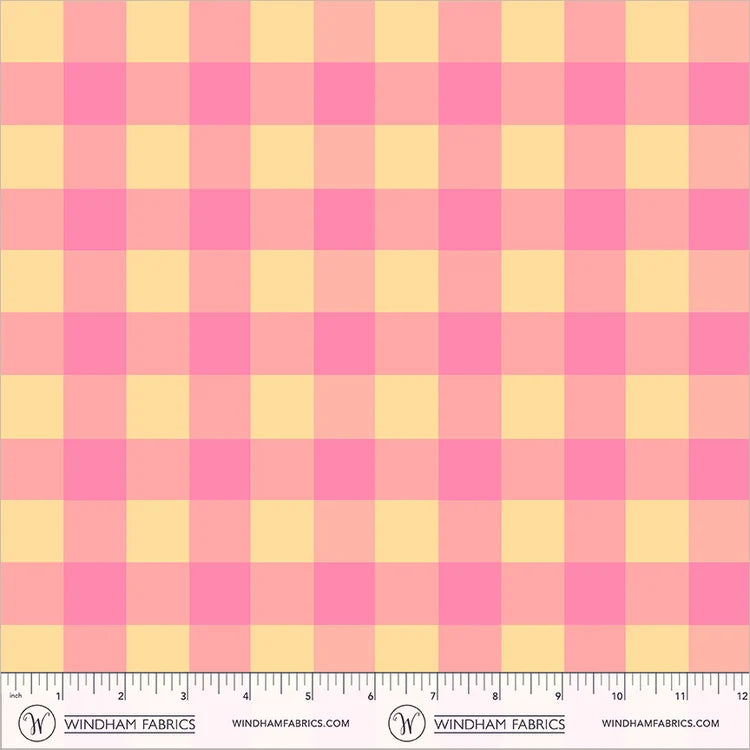 Boat Race Picnic Big by Heather Ross for Windham Fabrics 55607D-15 Peony