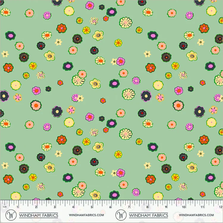 Boat Race Beads by Heather Ross for Windham Fabrics 55603D-7 Pool